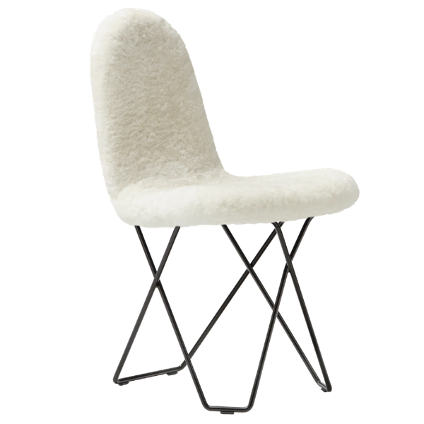 Cuero Design Sheepskin Dining Chair
