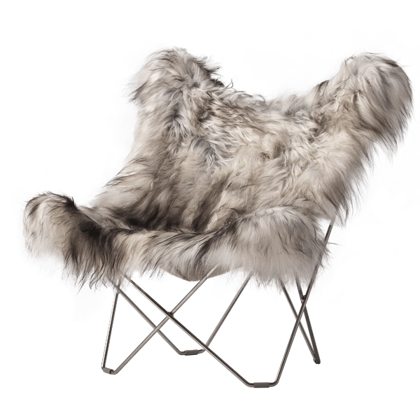 Cuero Design Sheepskin Butterfly Chair Long