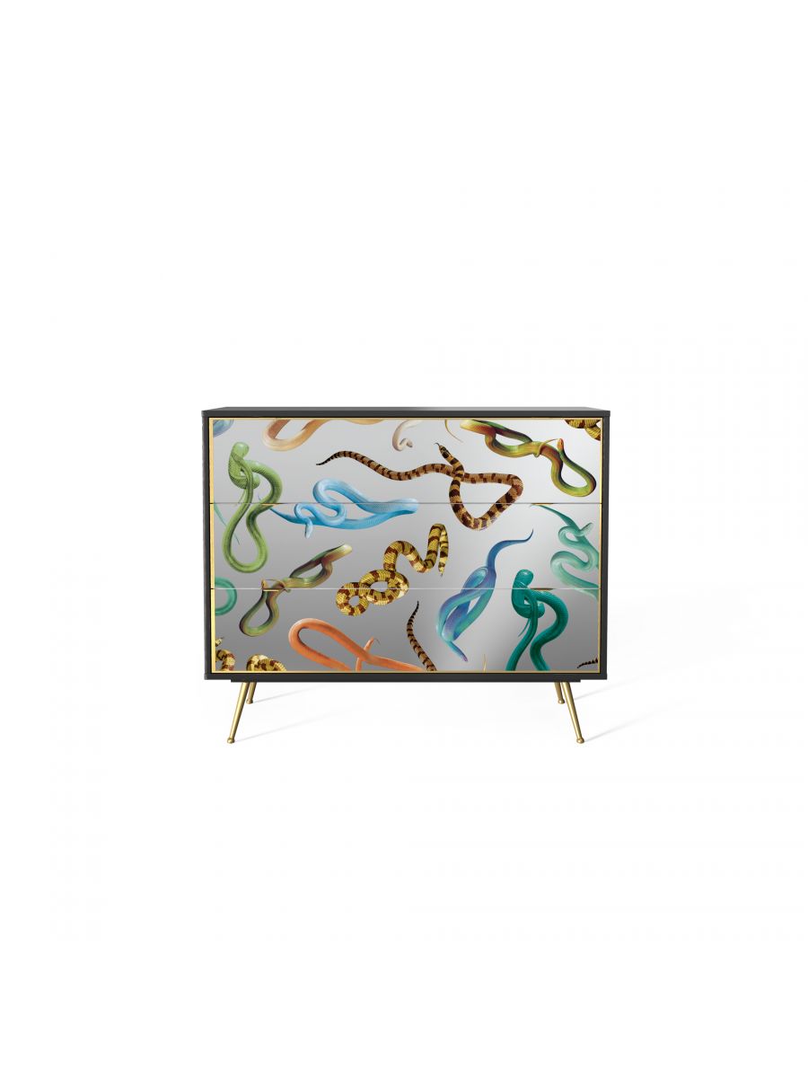 Seletti Snakes Mirror Chest of Drawers