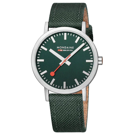 Mondaine Watch CLASSIC S Forest Green 40mm