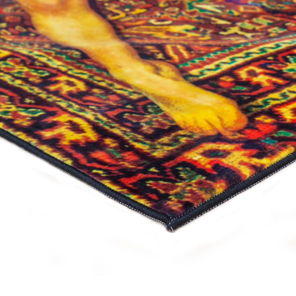 Seletti Rectangular Rug Lady on Carpet