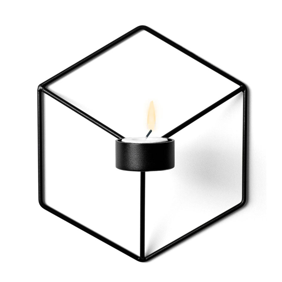 Audo Wall Tealight Holder Black Pov