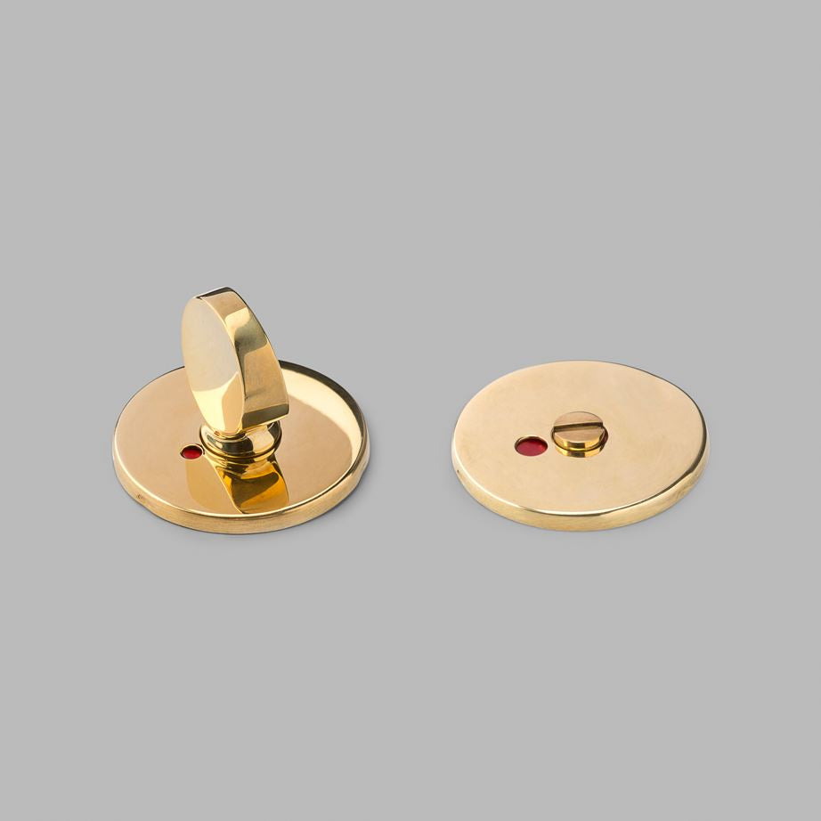 d line AJ Toilet Door Indicator Brass