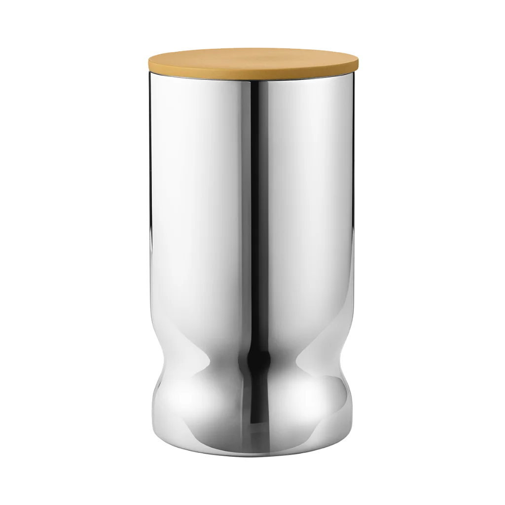 Georg Jensen ALFREDO Canister Stainless Steel Yellow