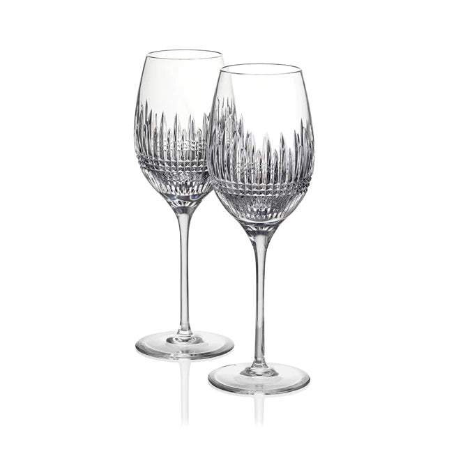 Waterford LISMORE Diamond White Wine Glass 2pcs