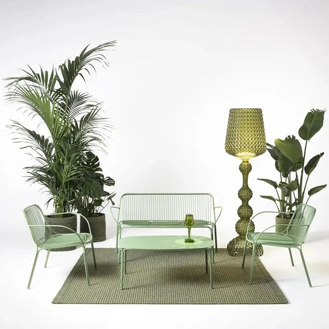 Kartell Kleo Square Green Rug Outdoor