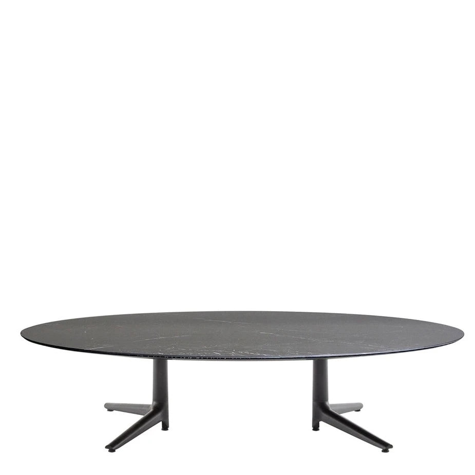 Kartell Multiplo Oval Marble Coffee Table Outdoor