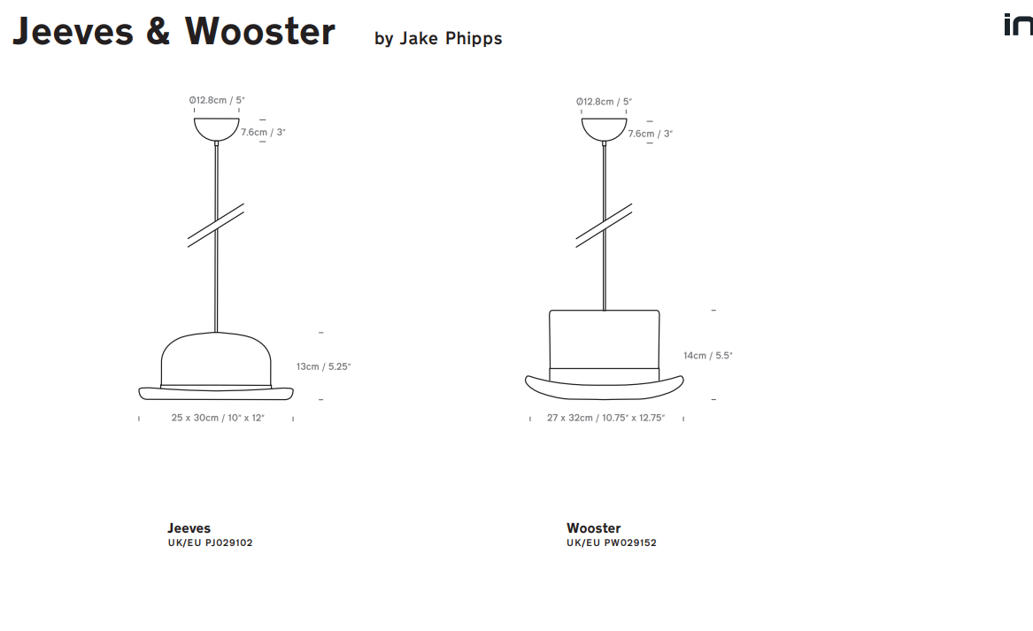 Innermost JEEVES and WOOSTER Pendant Light