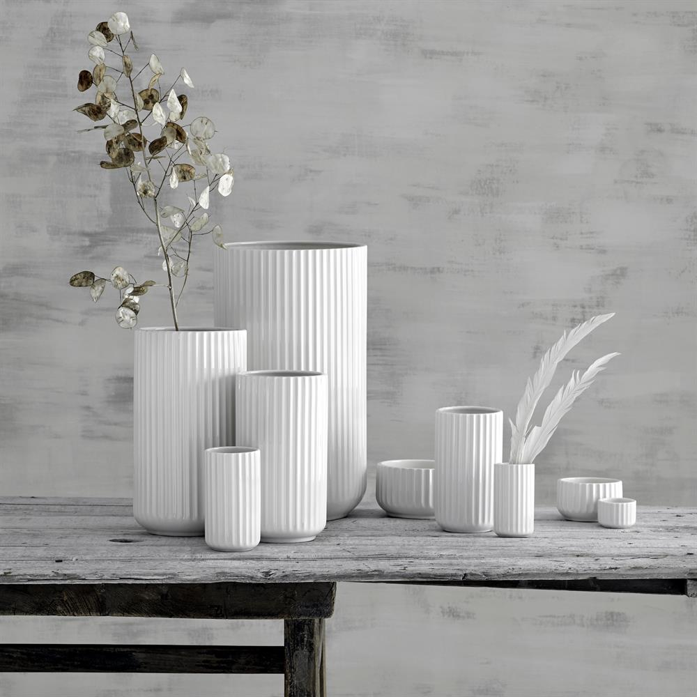 Lyngby White Porcelain Vases