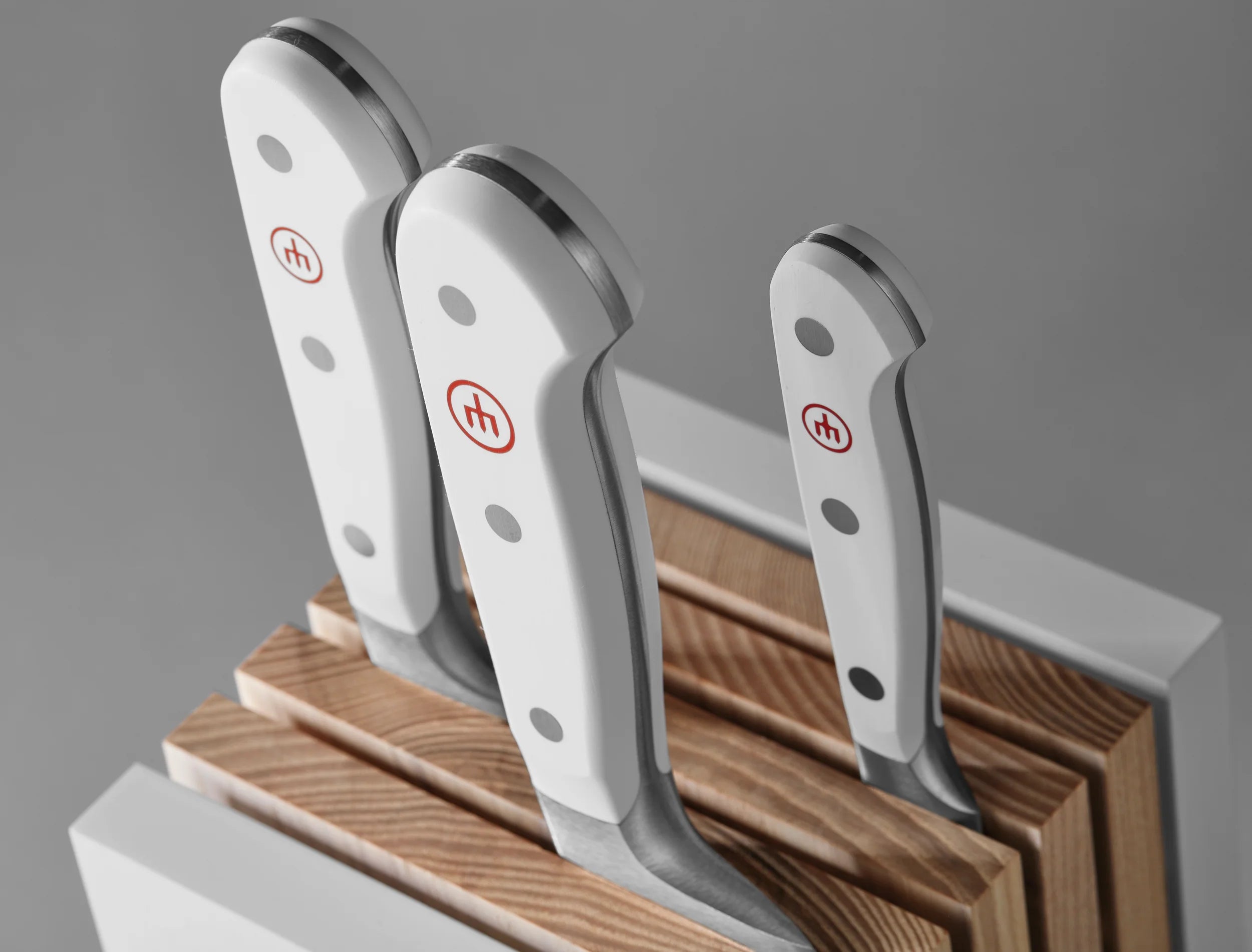 Wusthof Classic White 6-piece Knife Block Set with Bread Knife