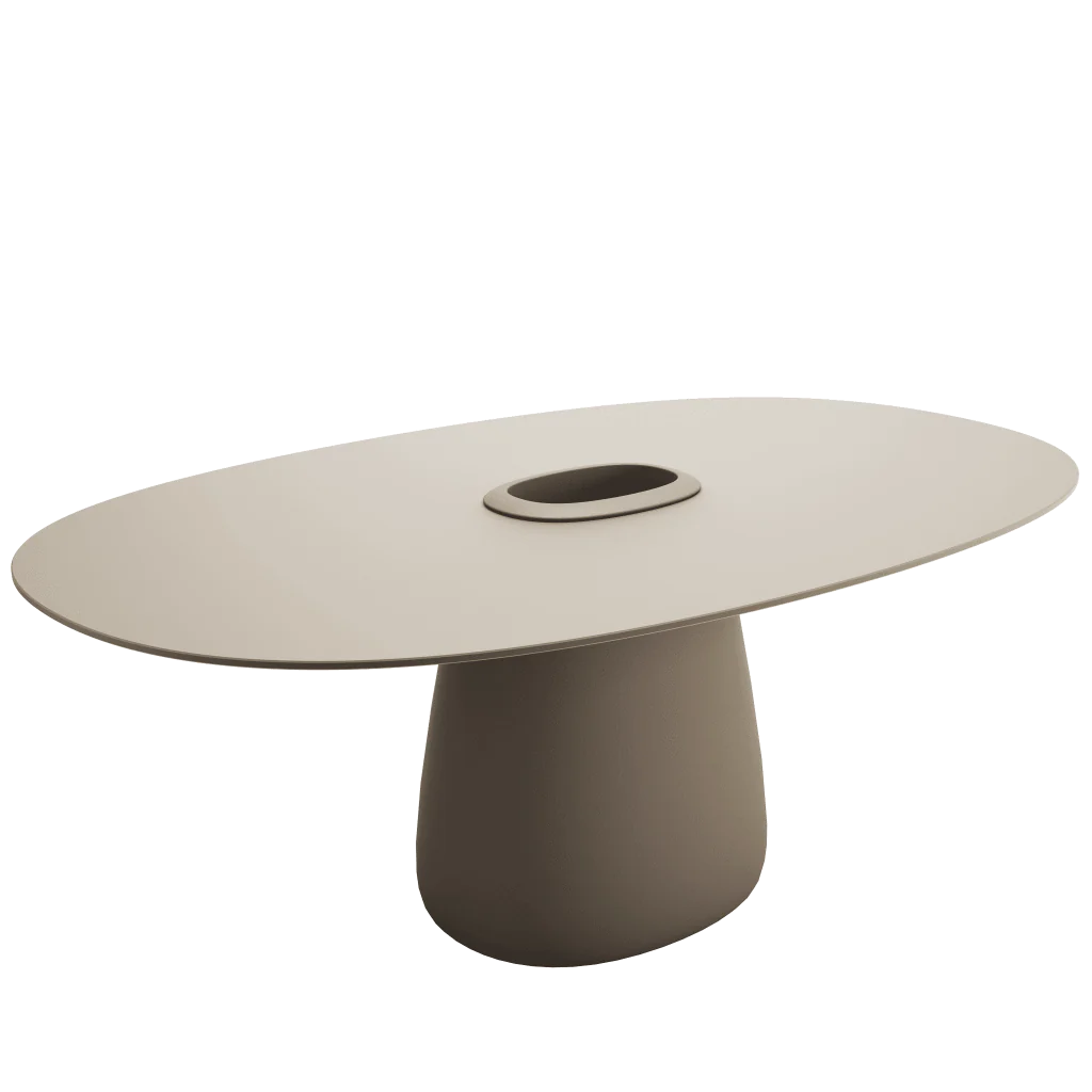 Qeeboo Cobble Table 190cm HPL w Bucket