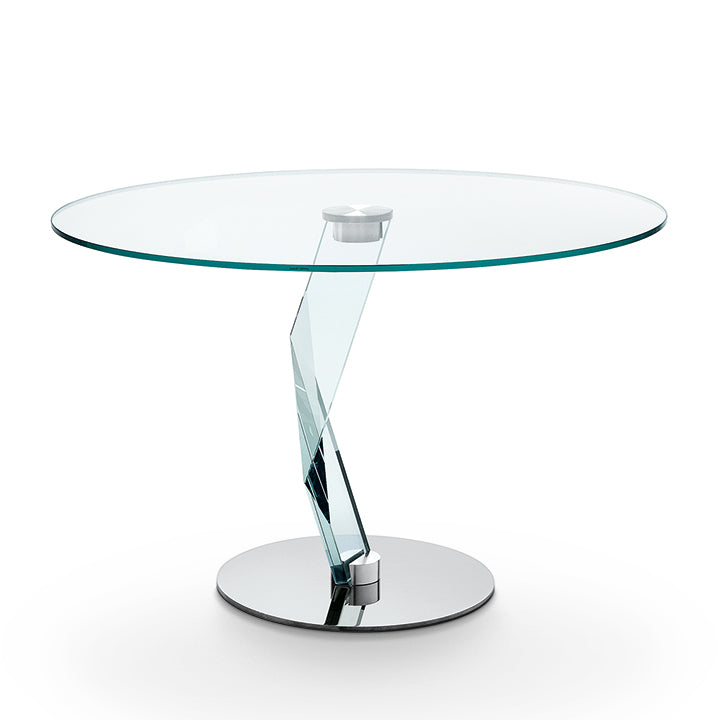 Tonelli BAKKARAT ALTO Round Glass Table