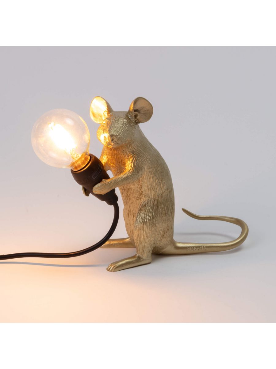 Seletti Mouse Sitting Table Light Gold