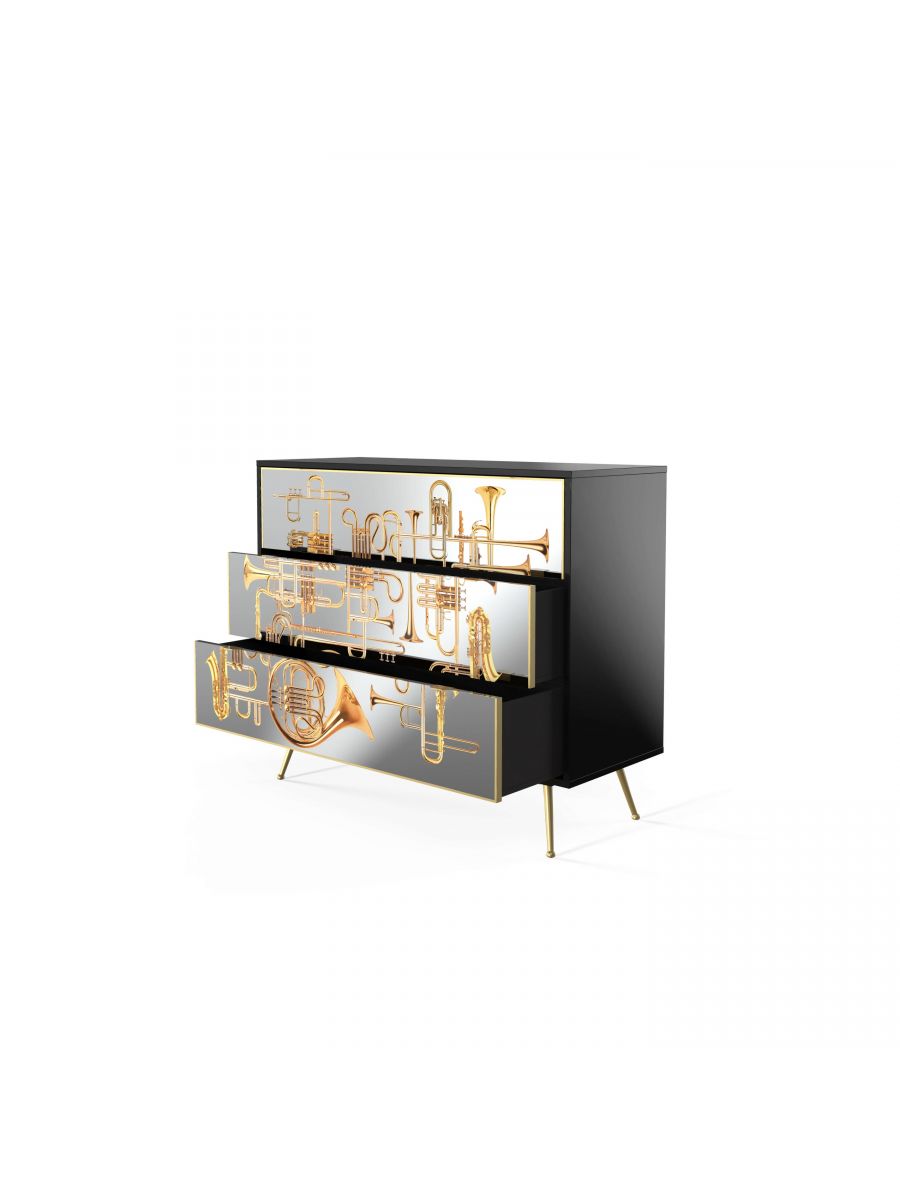 Seletti Trumpets Mirror Chest Of Drawers