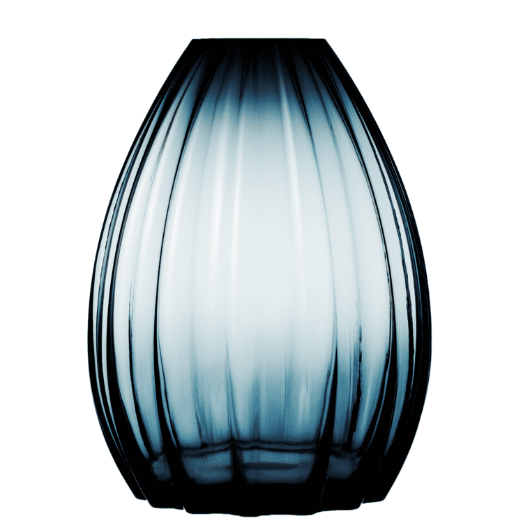 Holmegaard 2LIP Vase Glass Blue