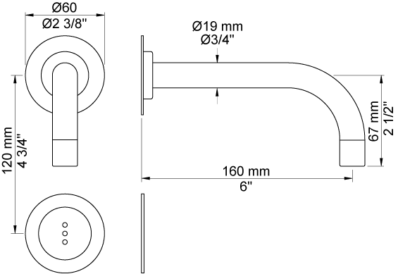 Vola Arne Jacobsen 4311 Basin Mixer Tap w Sensor