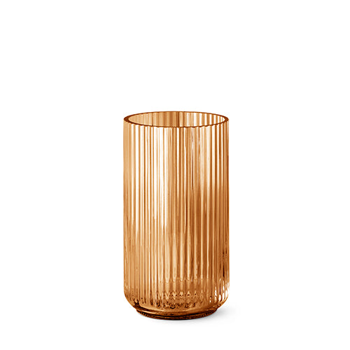 Lyngby Glass Vases Amber