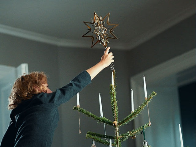 Georg Jensen Christmas Tree Top Star Gold