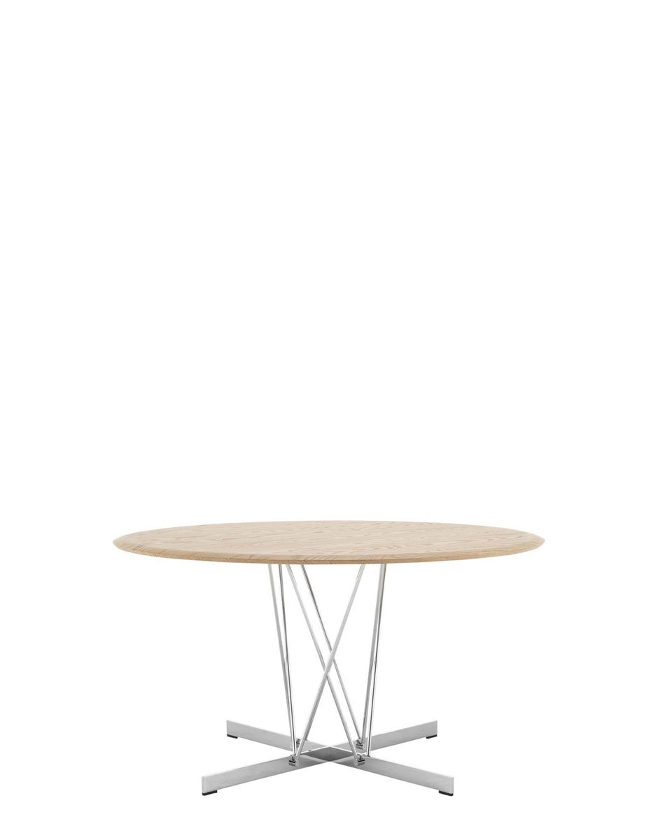 Kartell Viscount of Wood Round Table by Philippe Starck