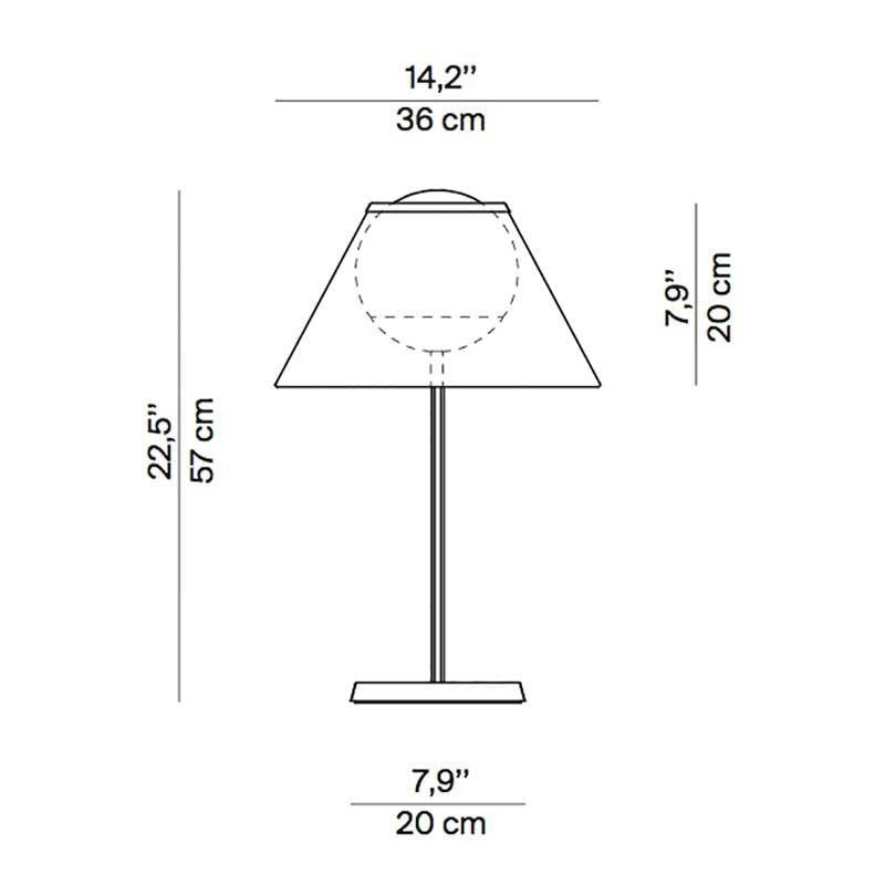 Luceplan Cappuccina LED Table Light 7