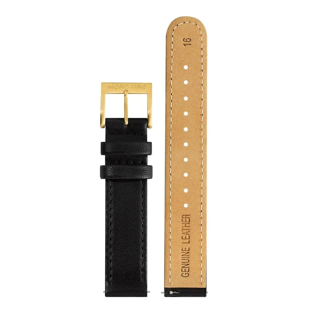 Mondaine Genuine Leather Watch Straps - 16mm