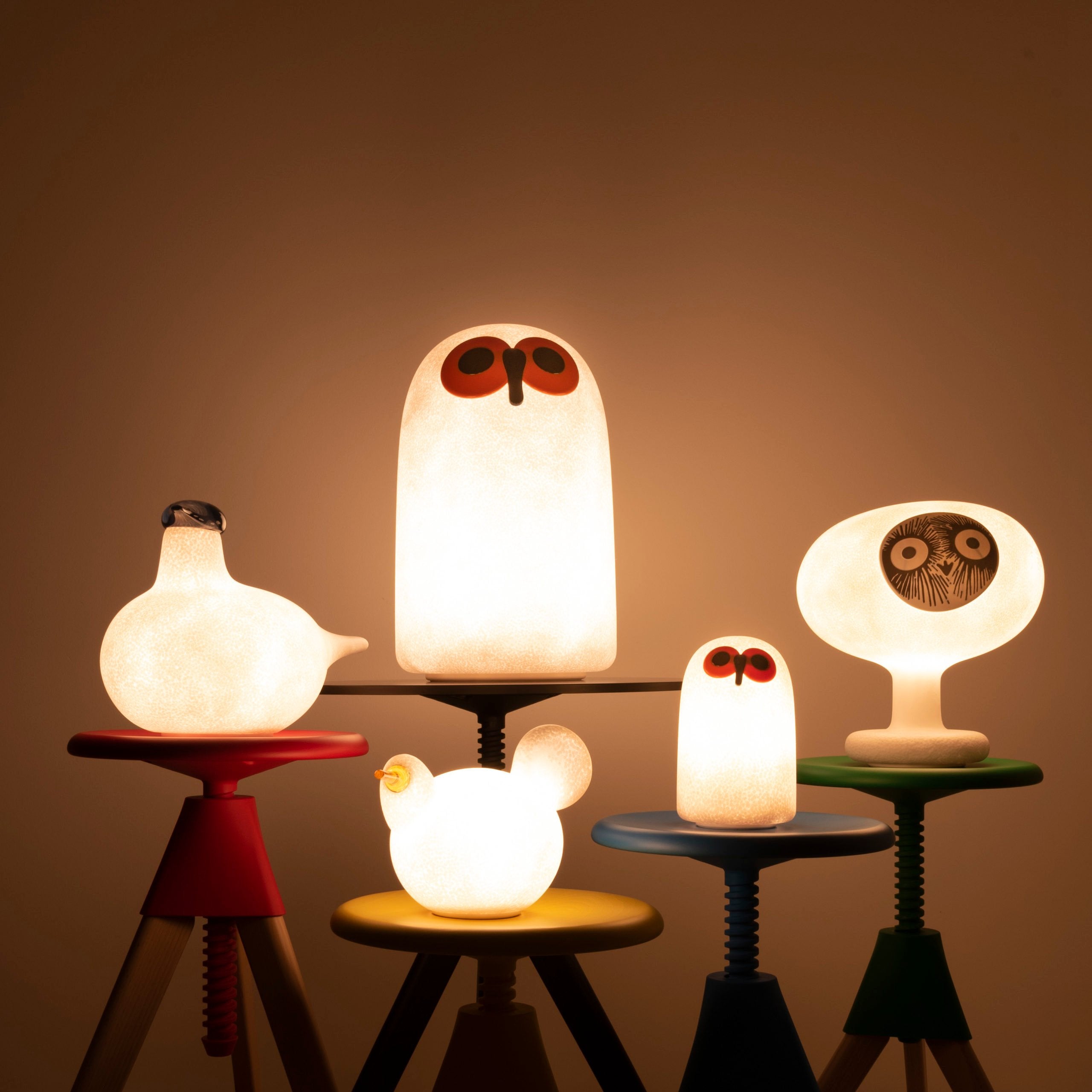 Magis Table Light Linnut Palturi by Oiva Toikka