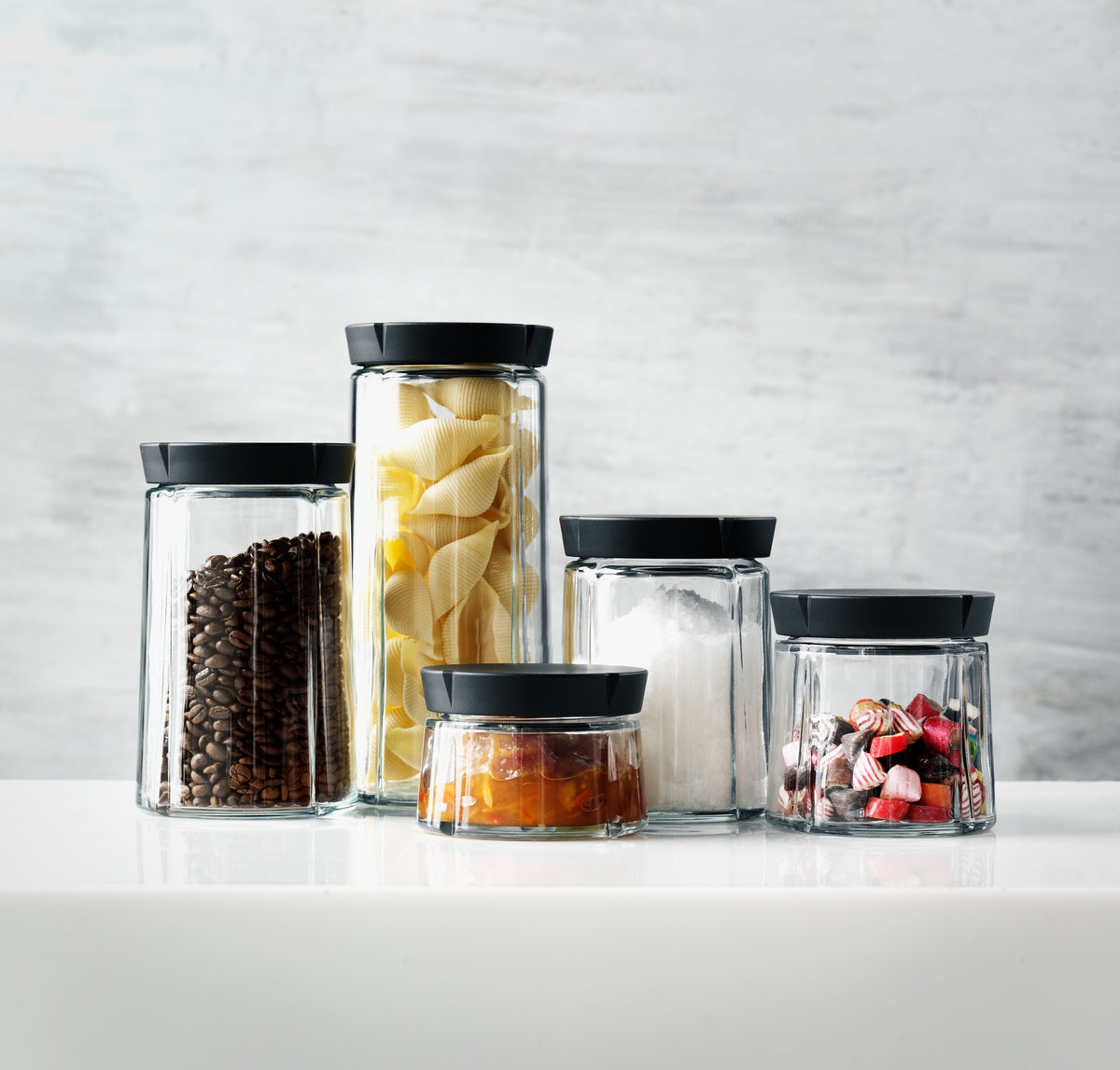 Rosendahl GC Food Storage Jars Black