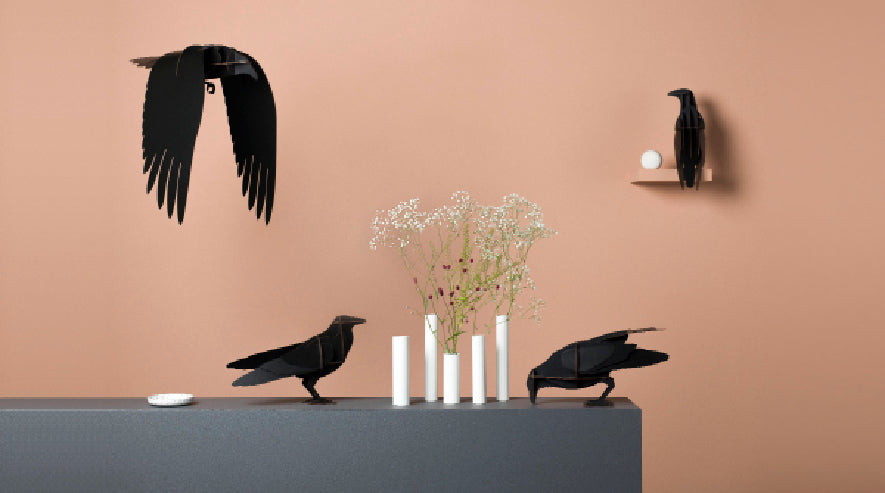 ibride Bird Decoration Raven ALFRED