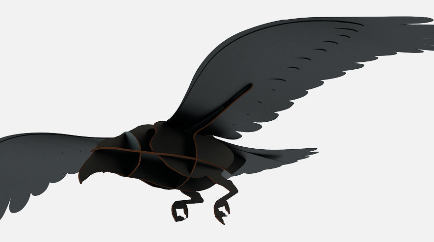 ibride Bird Decoration Flying Raven ADAM