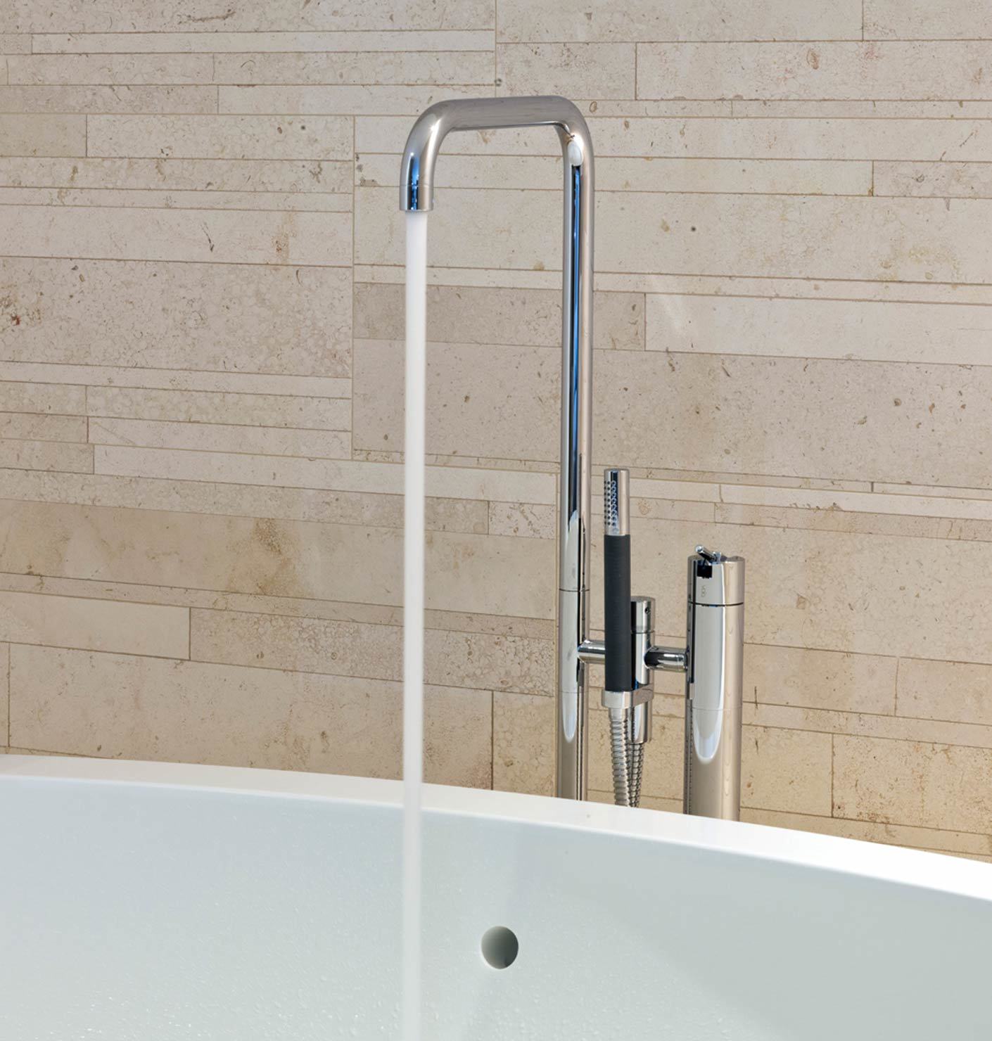 Vola FS1 Free Standing Bath Mixer w Hand Shower