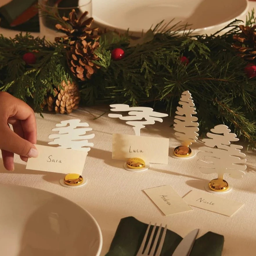 Alessi Christmas Table Place Marker 4pcs BARK | Panik Design