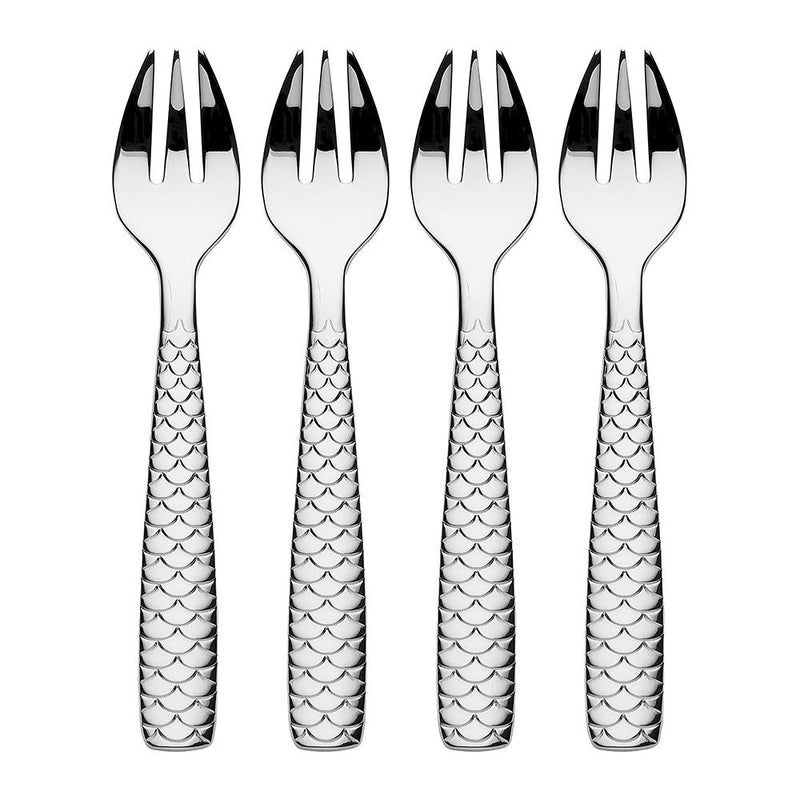 Alessi Colombina Fish Oyster Clam Forks 4pcs | Panik Design