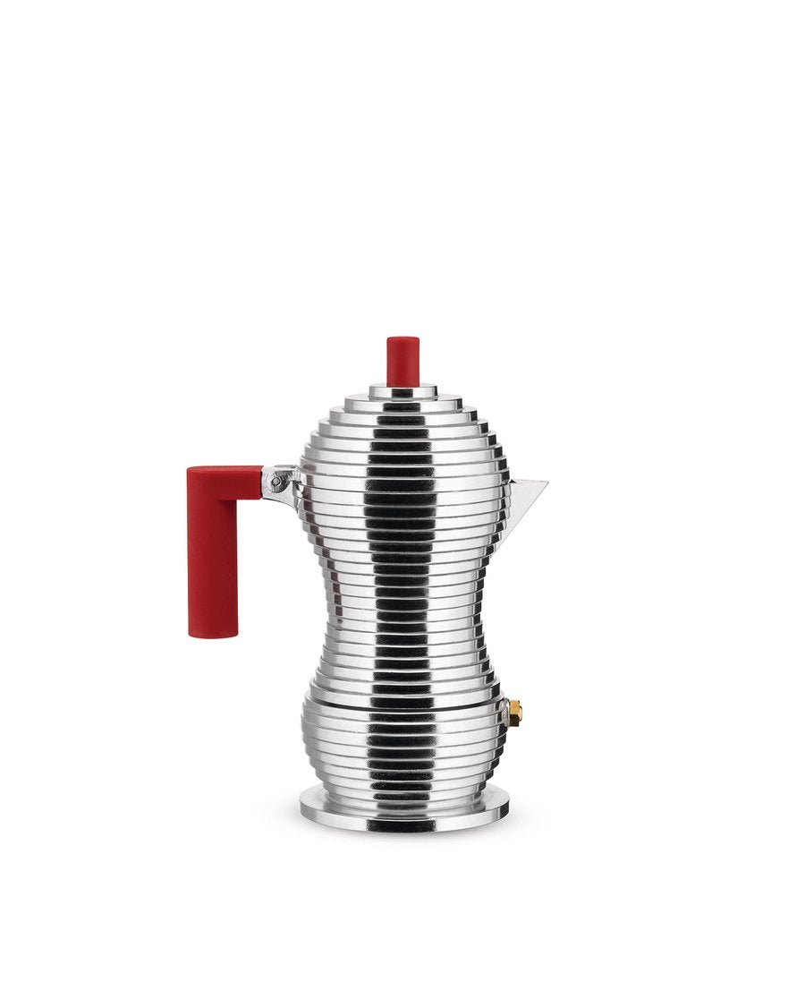 Alessi Pulcina Espresso Coffee Maker Red | Panik Design