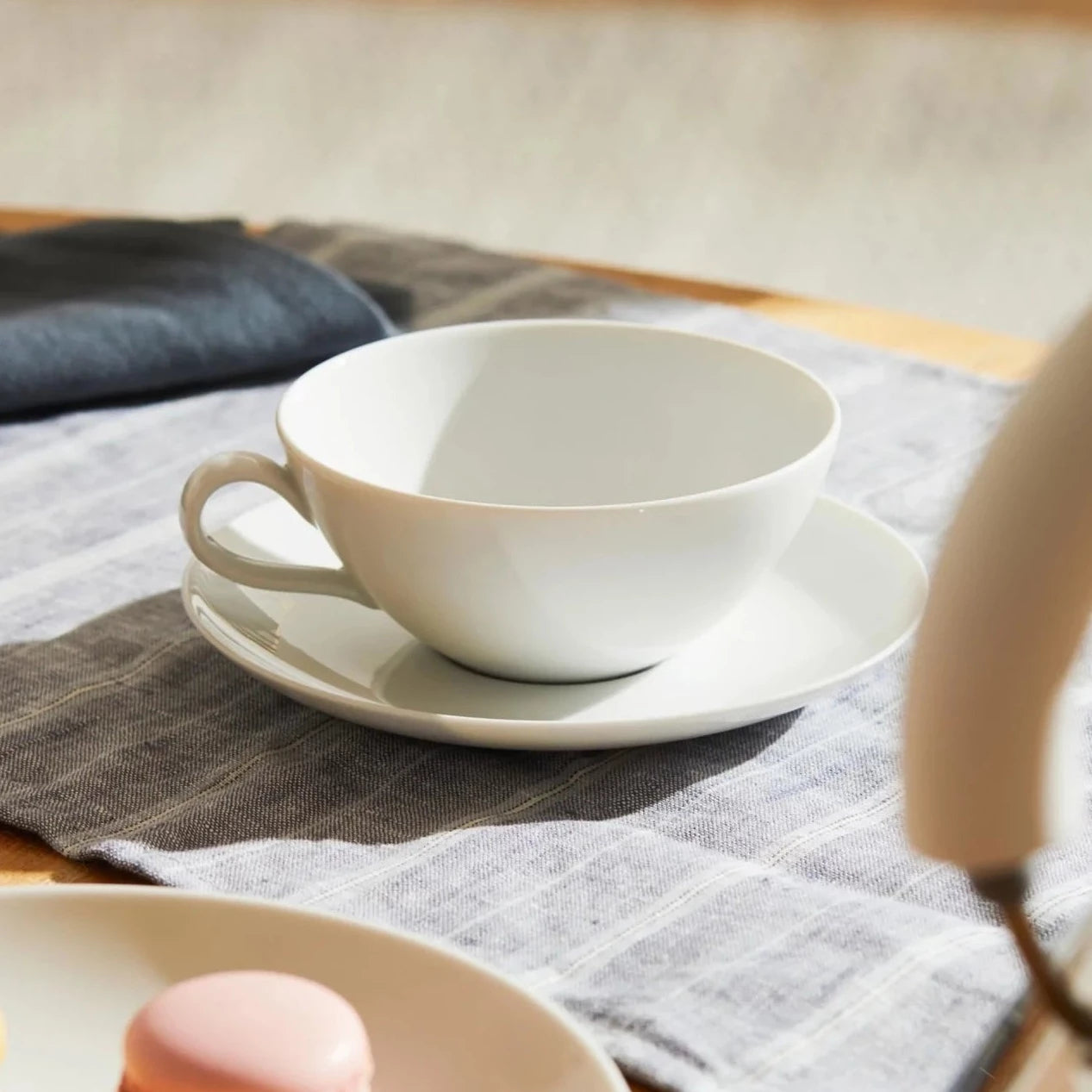 Alessi White Porcelain Coffee Tea Cup and Saucer MAMI Collection | Panik Design