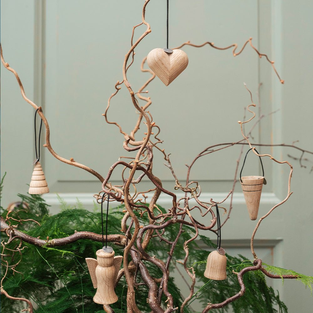 Architectmade Christmas Jul Hanging Ornaments Oak | Panik Design