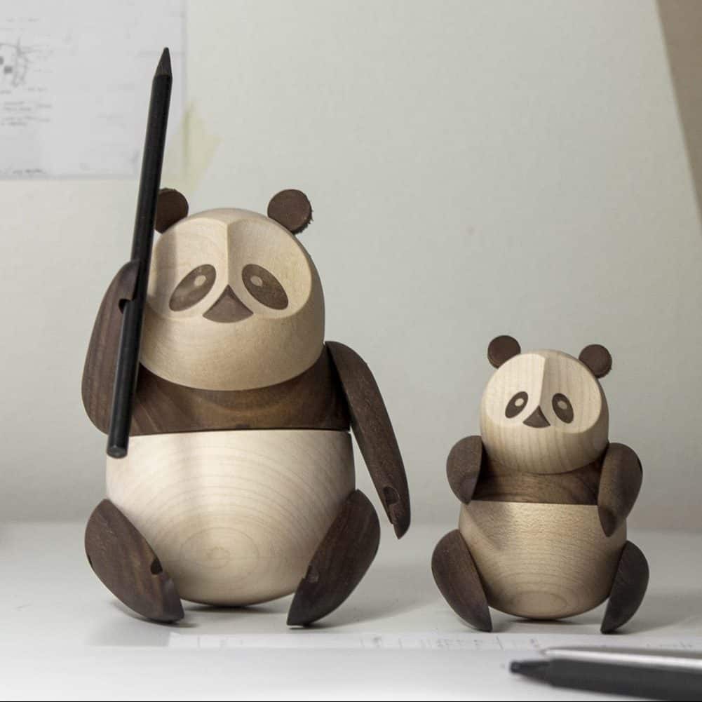ArchitectMade Wooden Panda Figure | Panik Design