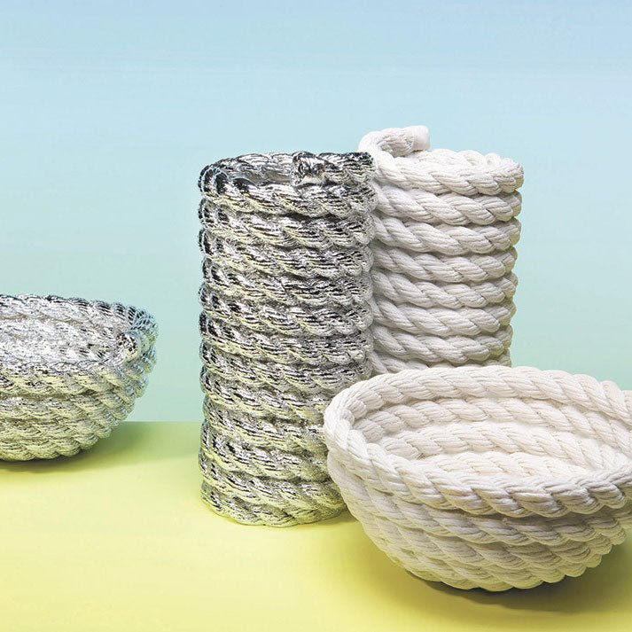 Areaware Bowl Coil Rope White by Harry Allen | Panik Design