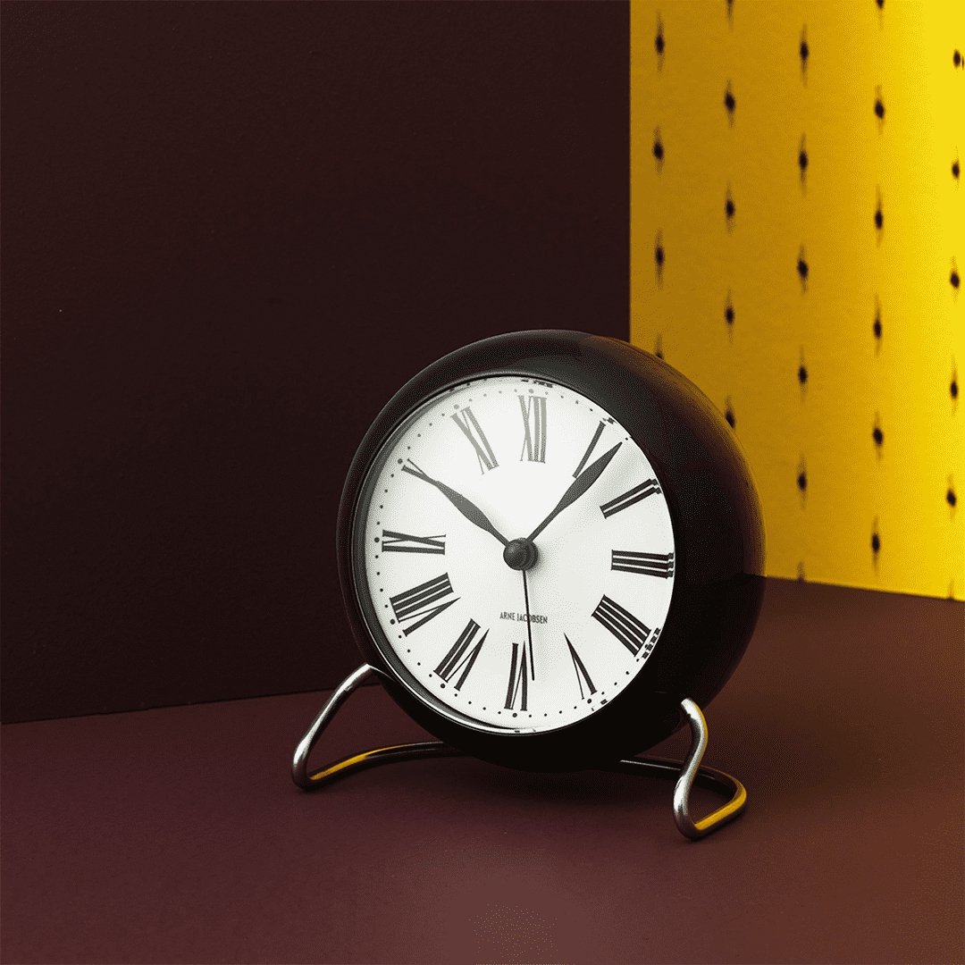 Arne Jacobsen Roman Table Clock 11cm