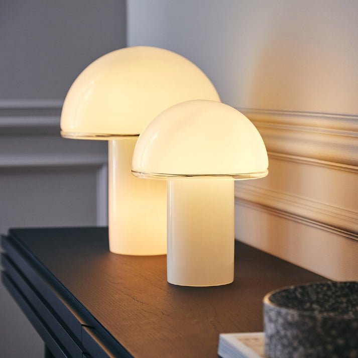 Artemide Table Light Opaline Glass ONFALE | Panik Design