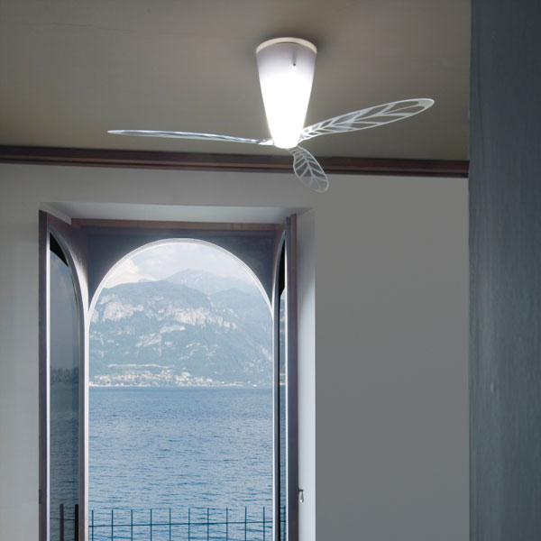 Luceplan Blow Ceiling Light and Fan