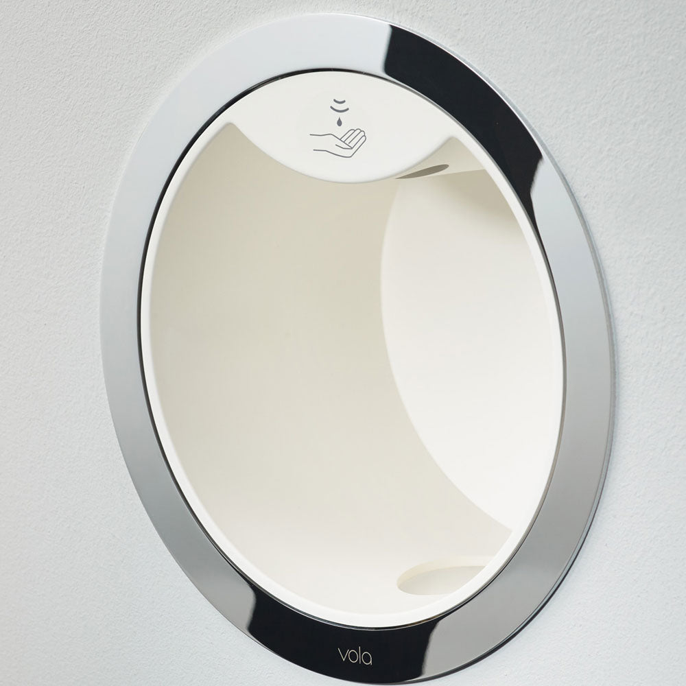 Vola Round Series Build-In Electronic Liquid Soap Dispenser White