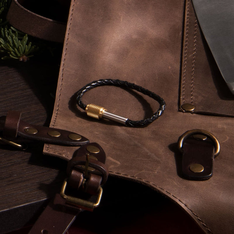 Buster and Punch Single Brass and Steel Bracelet | Panik Design