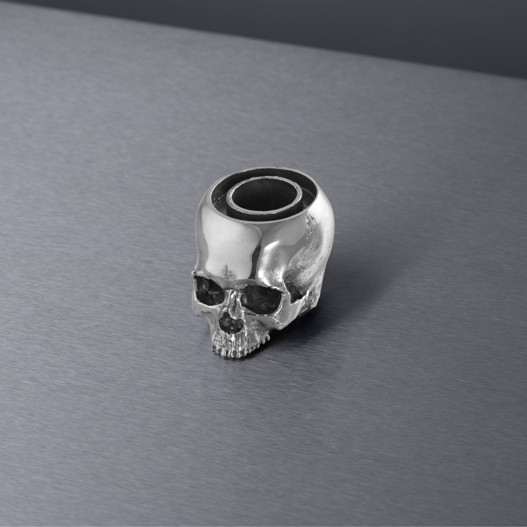 Buster and Punch Skull Candle Holder by Travis Barker | Panik Design