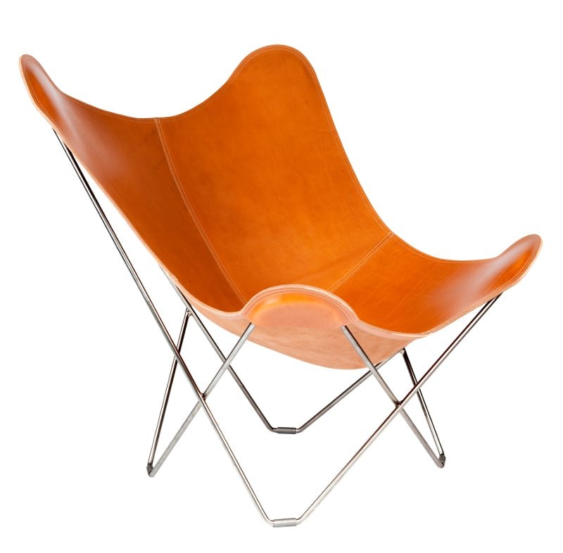 Cuero Leather Butterfly Chair Pampa Mariposa 1938 | Panik Design
