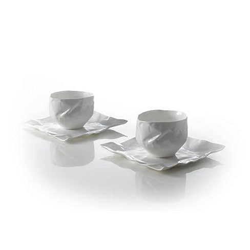 Driade Adelaide XIV Two Tea Cups and Little Square Plates | Panik Design