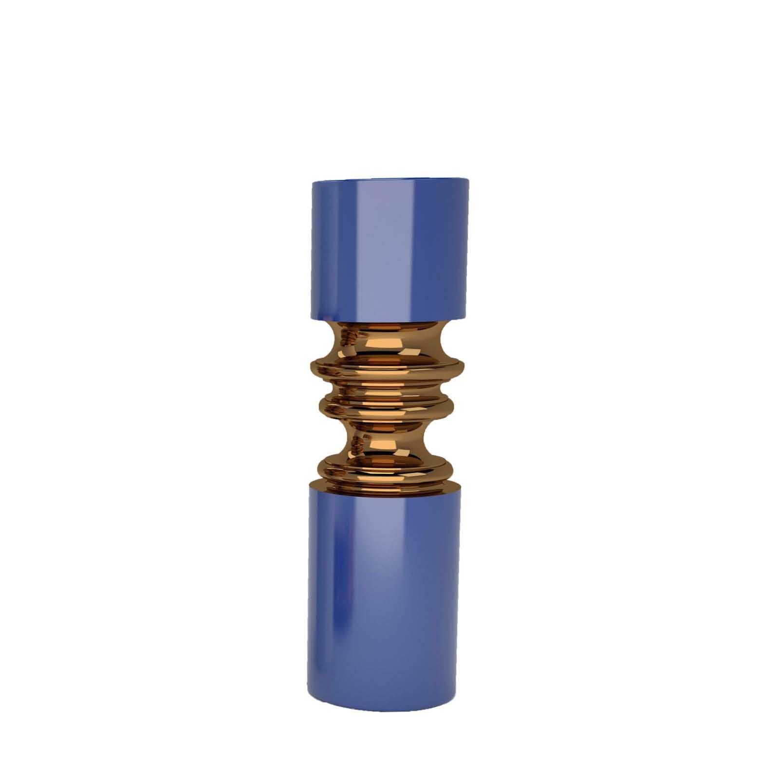 Driade Ordini Vase Cobalt Blue and Bronze | Panik Design