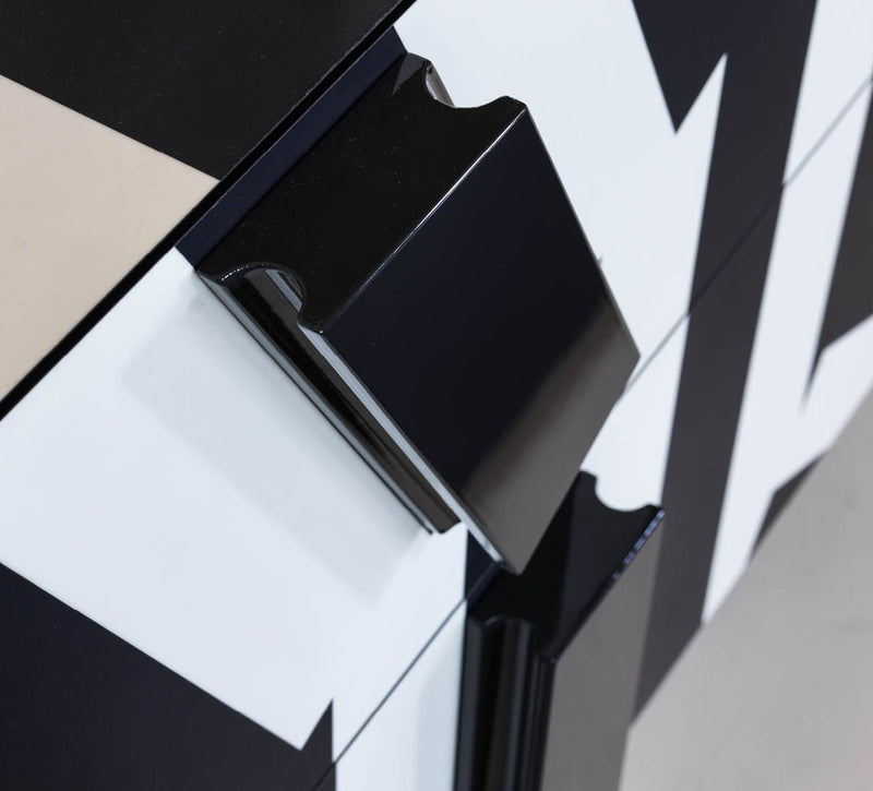 Driade Ziqqurat Striped Cabinet 1 High | Panik Design