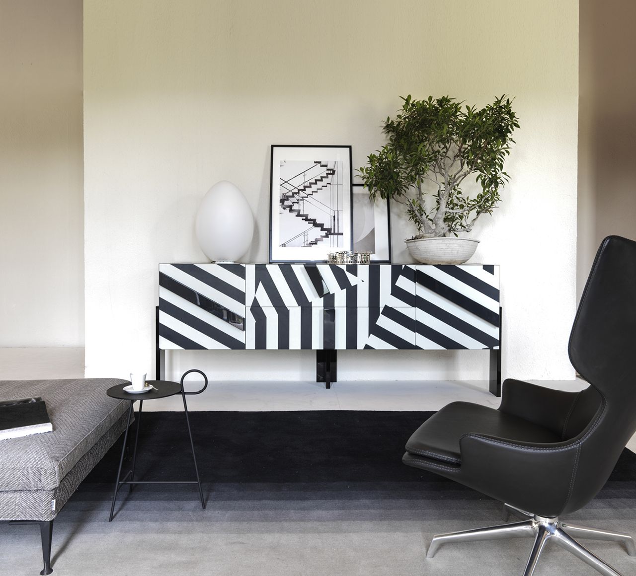 Driade Ziqqurat Striped Cabinet 2 High | Panik Design