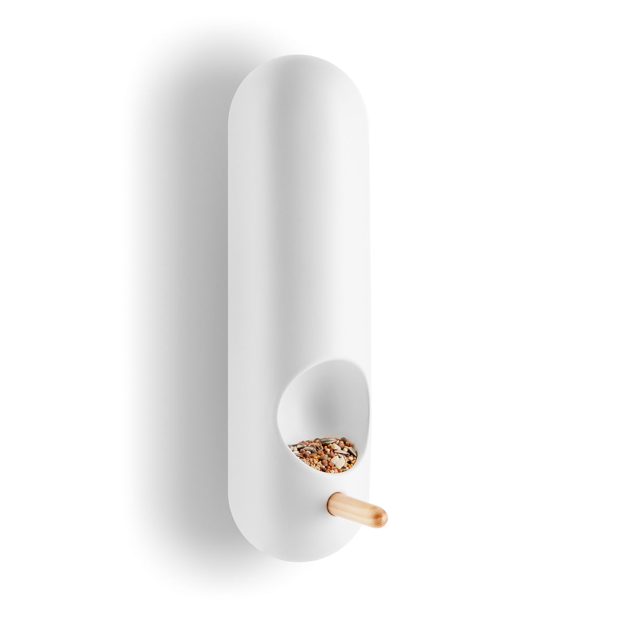 Eva Solo Wall Bird Feeder Tube Ceramic White | Panik Design