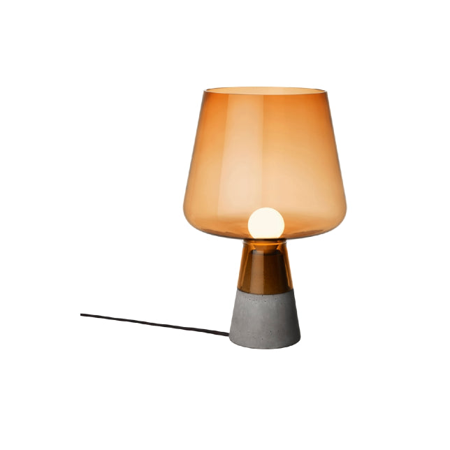 Iittala Table Lamp Copper Glass Concrete LEIMU